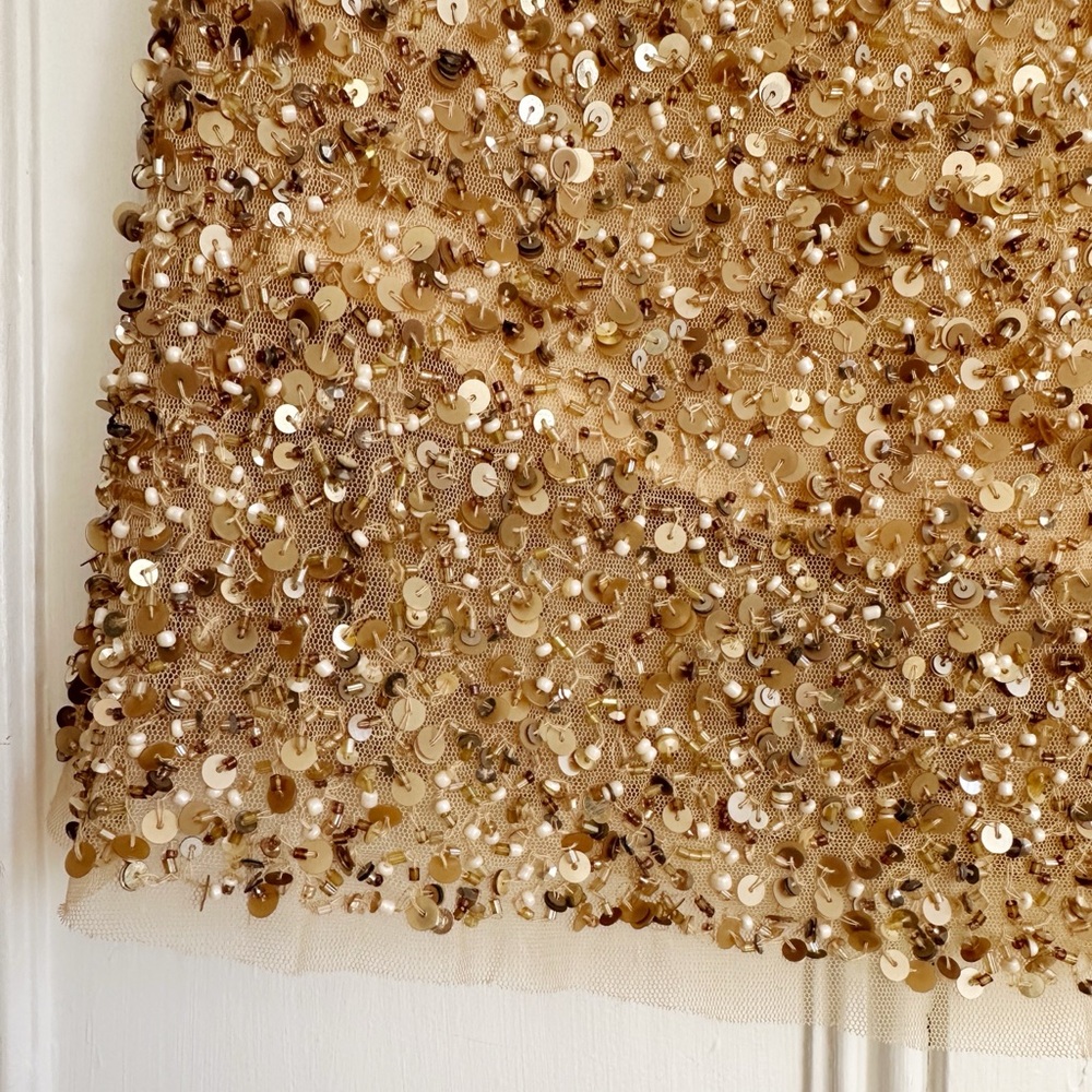 Zara Sequinned & Beaded Mini Skirt. Size XS - Picture 7 of 11